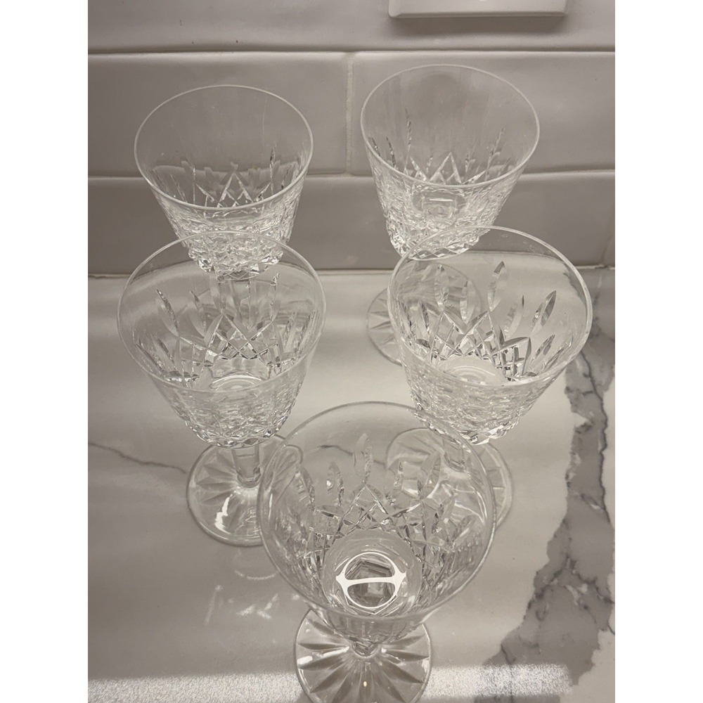Waterford Lismore 7" Wine Glasses Set of‎ 5